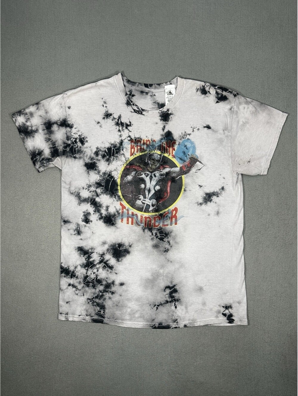 Marvel Thor Bring The Thunder Tie Dye T Shirt Men’s Size L Disney Graphic Tee